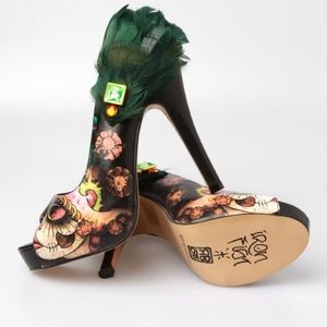 Iron Fist Sugar Skull Feather Heels